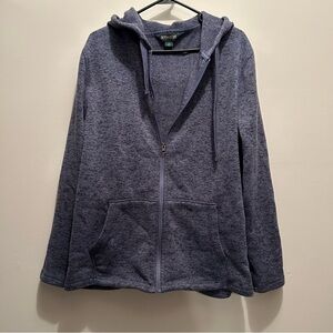 Men’s Cozy Blue Zip-Up Hoodie